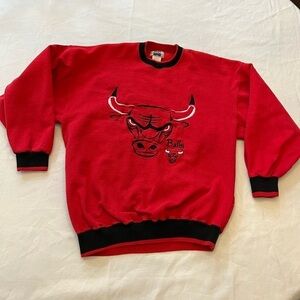 LEGENDS Vintage 90’s Chicago Bulls Sweatshirt, Stitched Bull, XXL